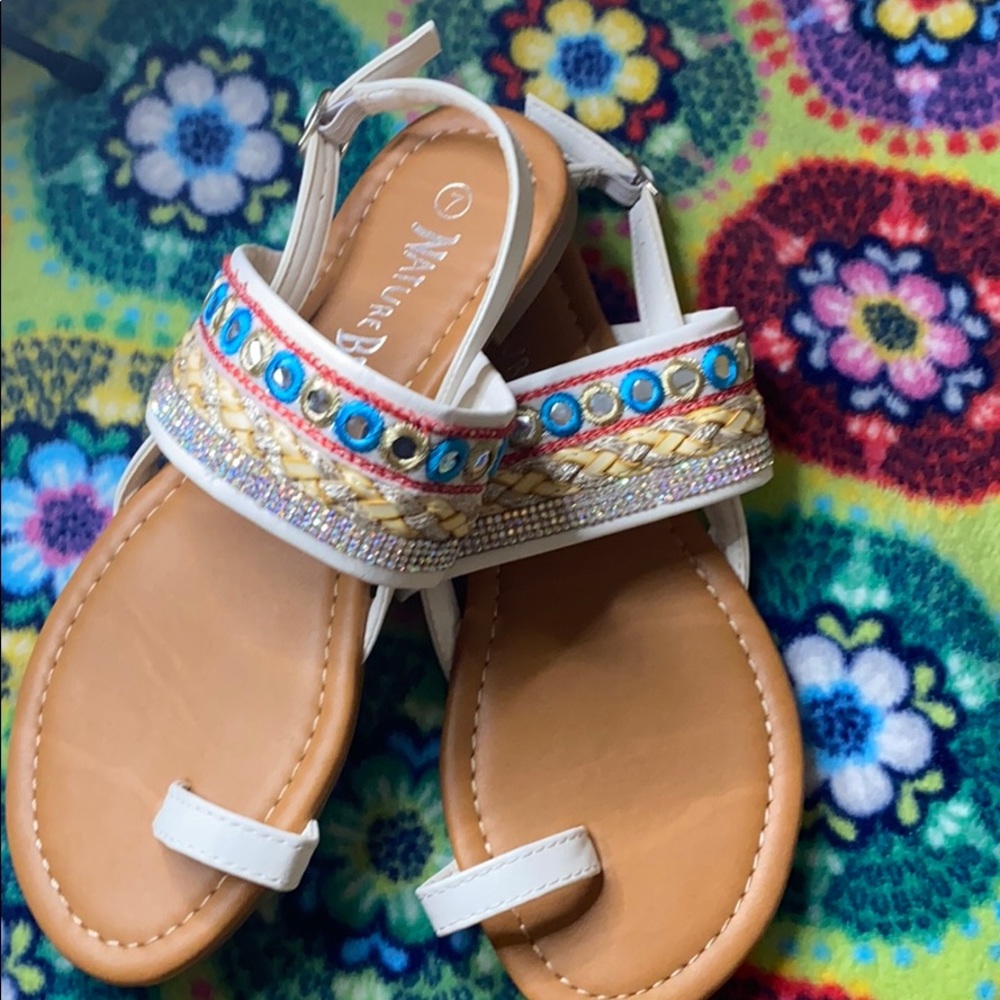 Cute multicolor sandals NEVER BEEN WORN BEFORE